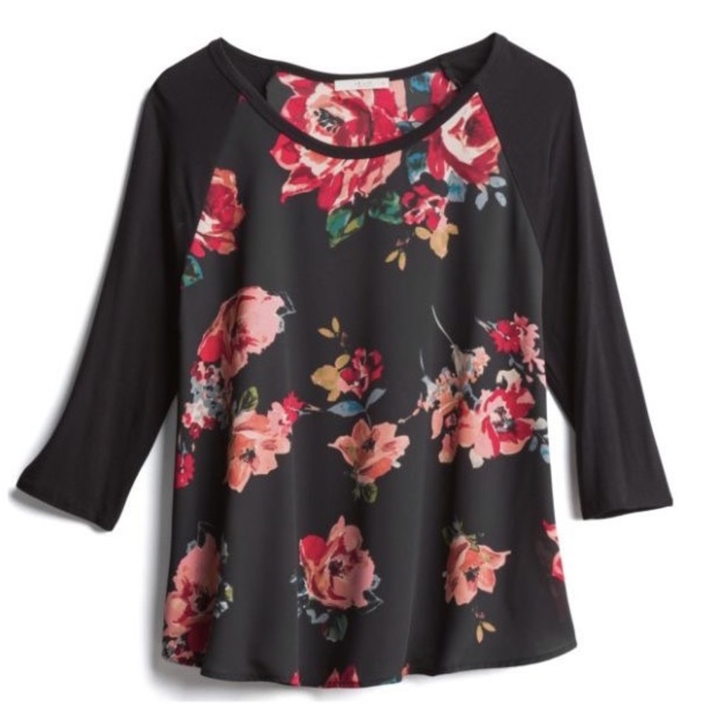 Stitch Fix l Kaileigh Vernon Mixed Material Top 1X